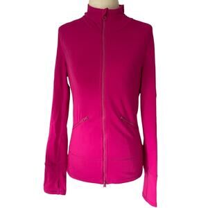 Pink Zella Jacket Athleisure Jacket with Mesh Sleeve Inserts Small